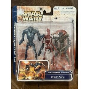 STAR WARS CLONE WARS SEPARATIST FORCES DROID ARMY 3 PACK FIGURES MIP NEW